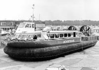 AP1-88 hovercraft at the Hovertravel maintenance hangar